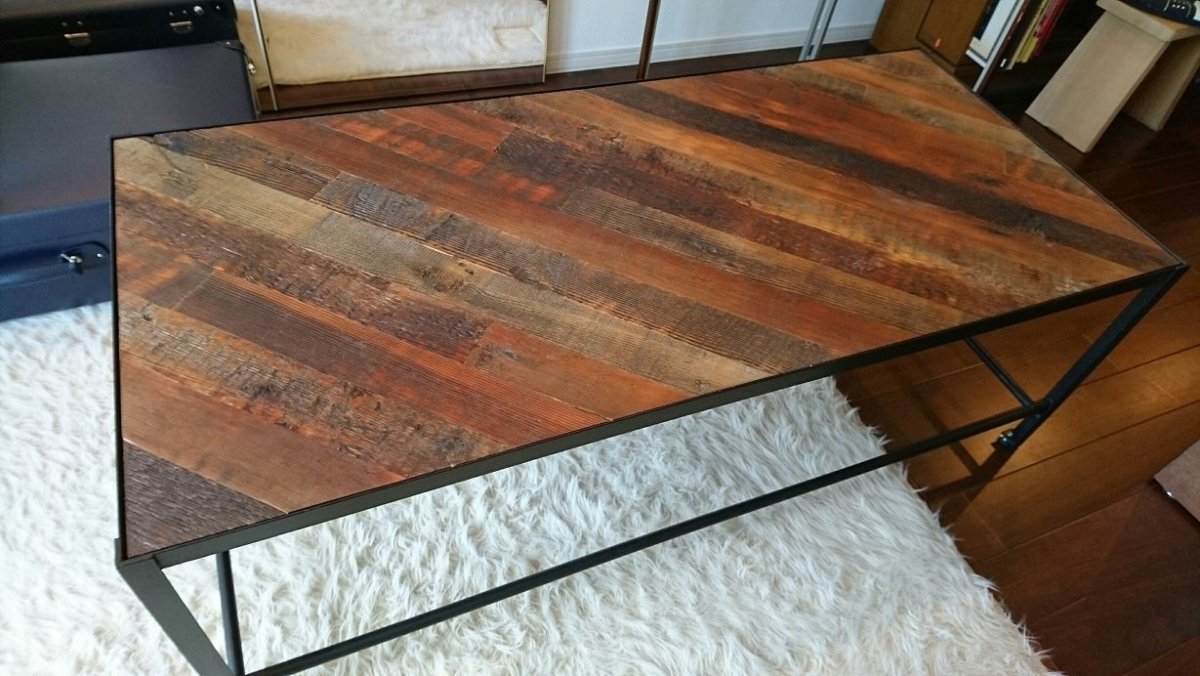 古材 ローテーブル1